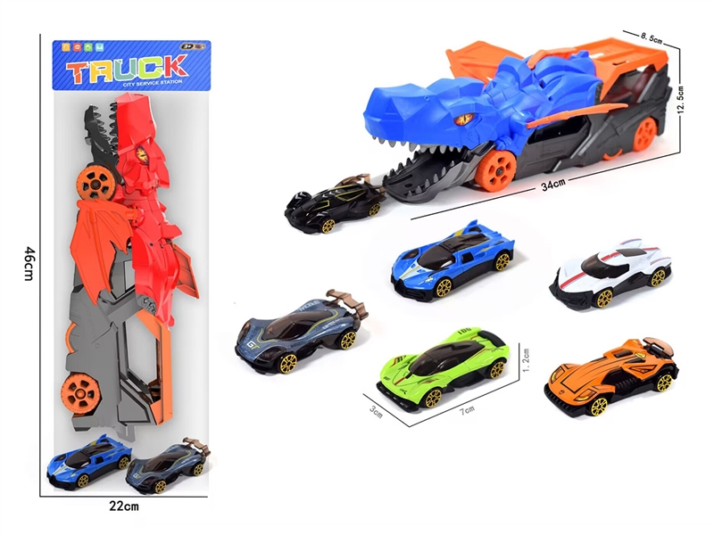 FREE WAY DINOSAUR CAR W/CAR 2PCS - HP1251715