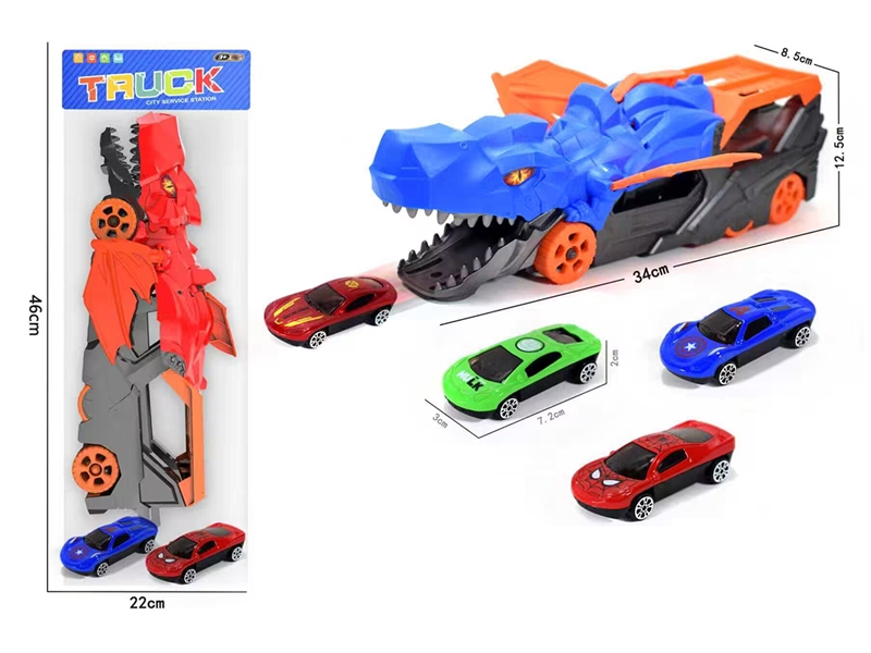 FREE WAY DINOSAUR CAR W/CAR 2PCS - HP1251716