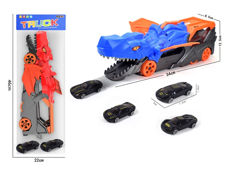 FREE WAY DINOSAUR CAR W/CAR 2PCS - HP1251717