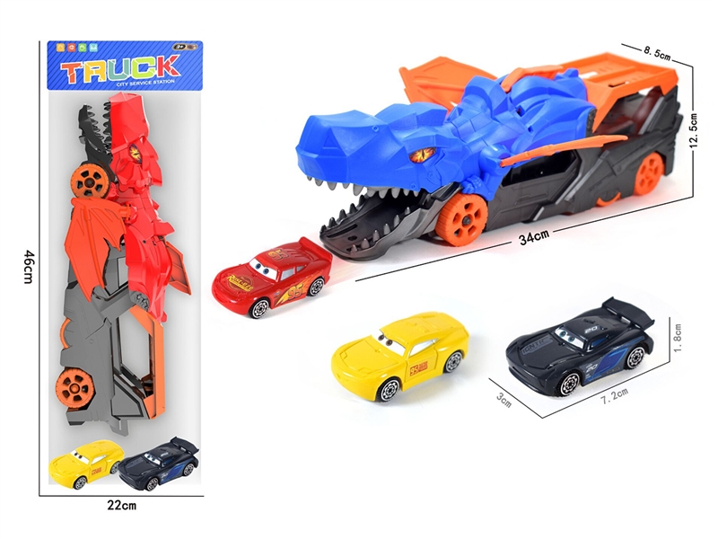 FREE WAY DINOSAUR CAR W/CAR 2PCS - HP1251718