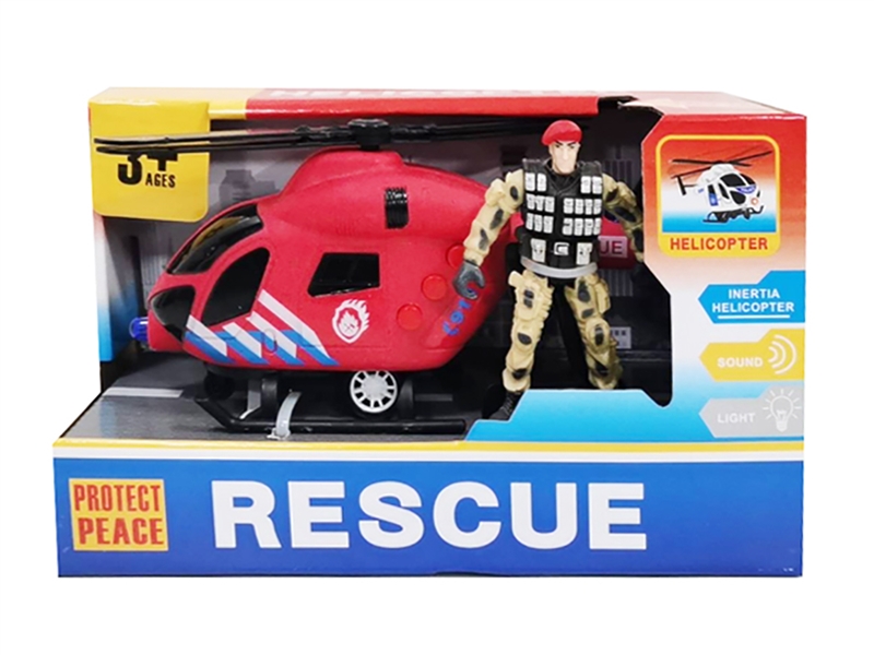 FRICTION AIRPLANE W/SOLDIER & LIGHT & SOUND - HP1251763