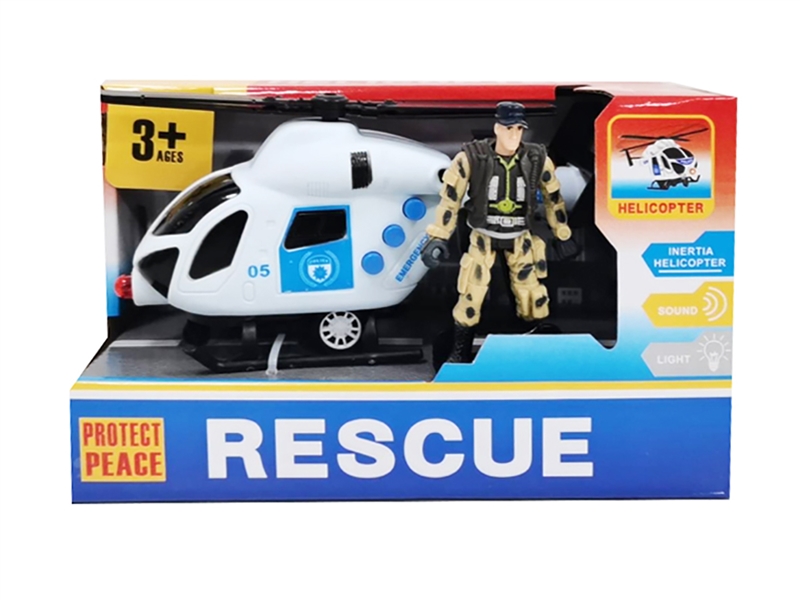 FRICTION AIRPLANE W/SOLDIER & LIGHT & SOUND - HP1251764