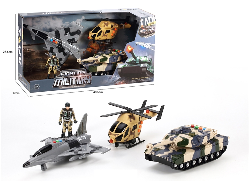 FRICTION MILITARY SET W/LIGHT & SOUND - HP1251775