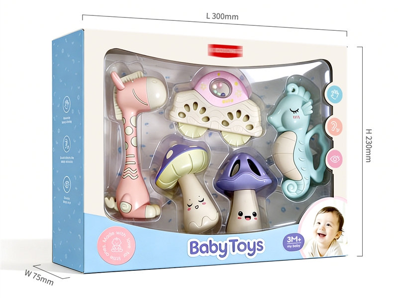 BABY RATTLE 5PCS - HP1252004