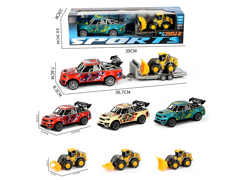 FRICTION CAR SET , 3COLORS - HP1252124