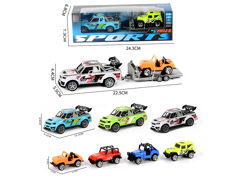 PULL BACK CAR W/FREE WAY CAR,3COLOURS - HP1252128