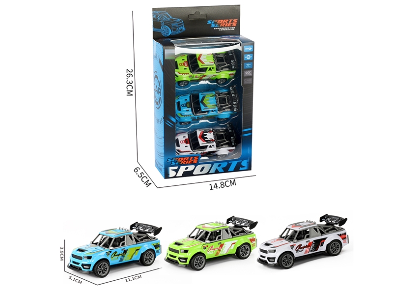 PULL BACK CAR 3PCS - HP1252141