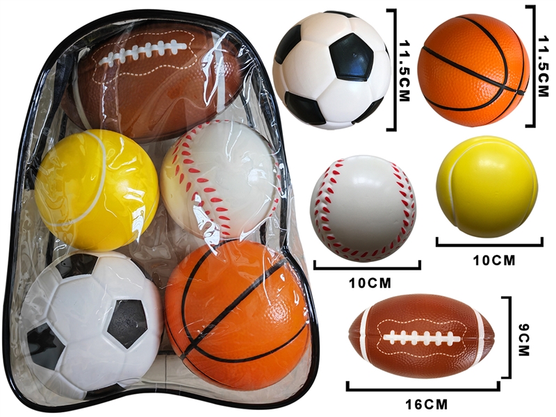 PU BALL SET 5PCS - HP1252172