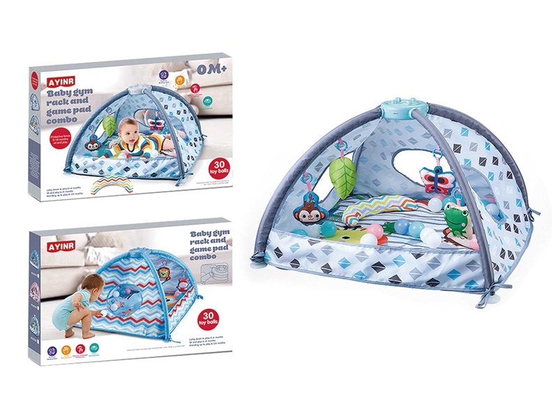 BABY CRAWLING CARPET GYM W/OCEAN BALL 30PCS - HP1252197