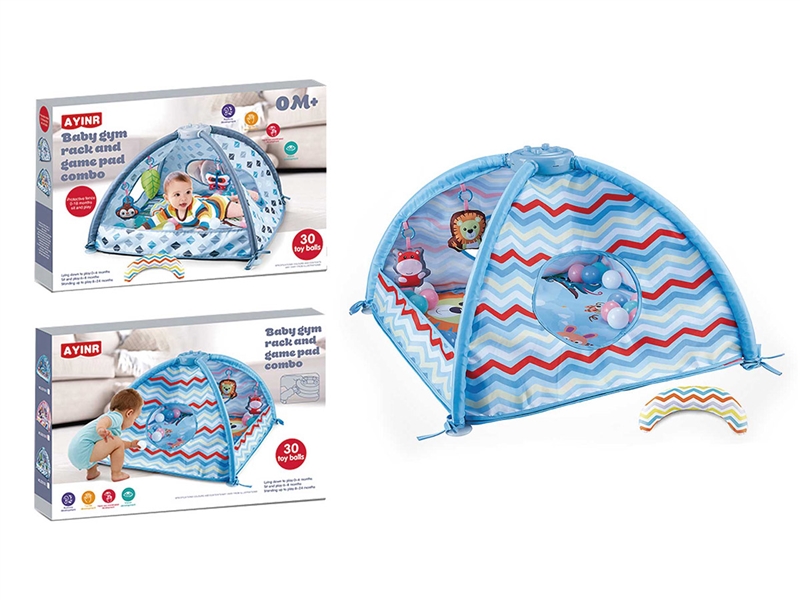 BABY CRAWLING CARPET GYM W/OCEAN BALL 30PCS - HP1252198