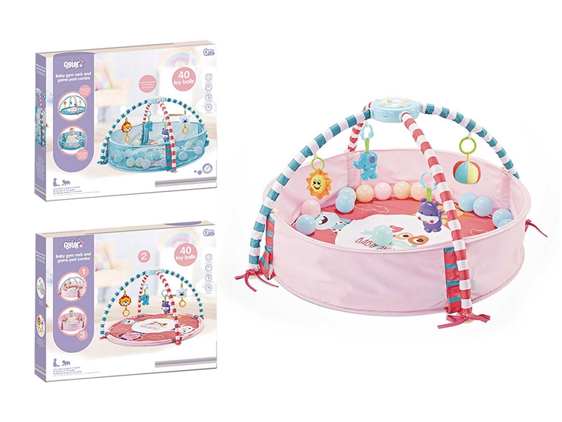 BABY CRAWLING CARPET FENCE W/OCEAN BALL 40PCS - HP1252200