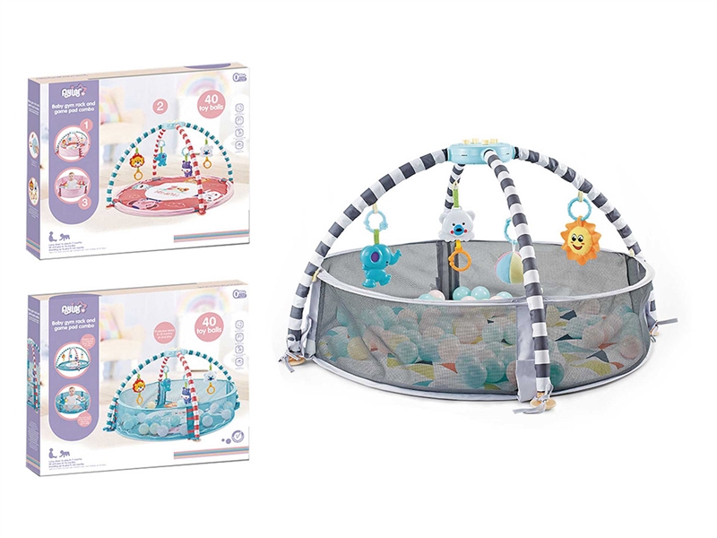 BABY CRAWLING CARPET FENCE W/OCEAN BALL 40PCS - HP1252201