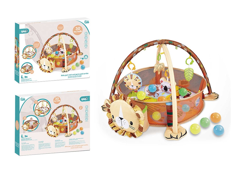 BABY CRAWLING CARPET FENCE W/OCEAN BALL 30PCS - HP1252203