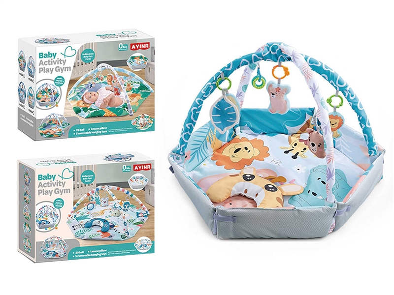 4 IN 1 BABY CRAWLING CARPET FENCE W/OCEAN BALL 20PCS - HP1252209