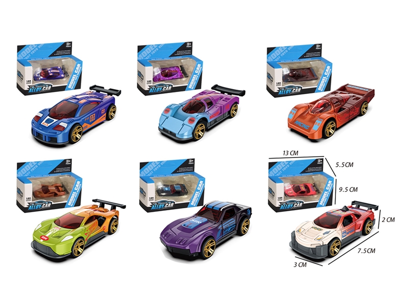 1:64 FREE WAY DIE-CAST CAR W/CAN CHANGE COLOURS,6ASST - HP1252286