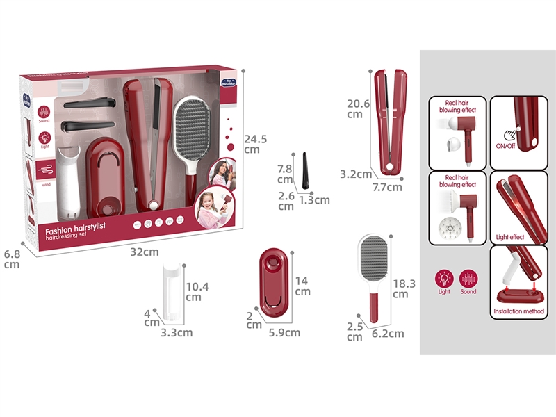 HAIRDRESSING SET W/LIGHT & SOUND - HP1252430