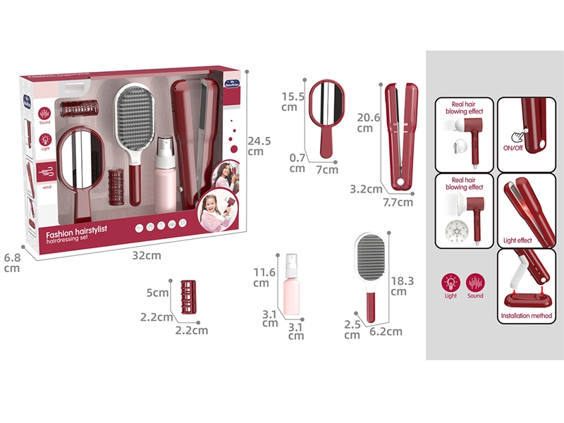 HAIRDRESSING SET W/LIGHT & SOUND - HP1252434