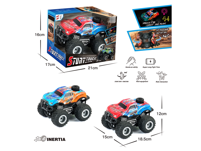 FRICTION STUNT CAR W/LIGHT & MUSIC - HP1252521