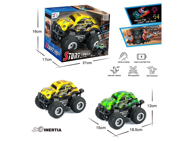 FRICTION STUNT CAR W/LIGHT & MUSIC - HP1252524