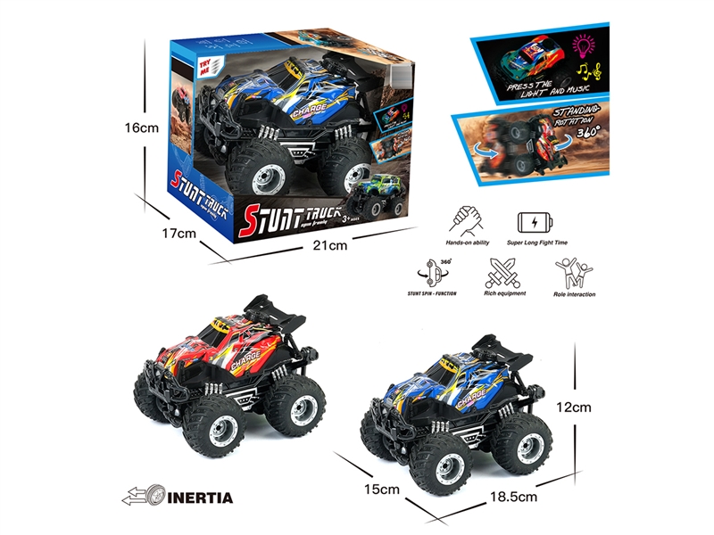 FRICTION STUNT CAR W/LIGHT & MUSIC - HP1252526