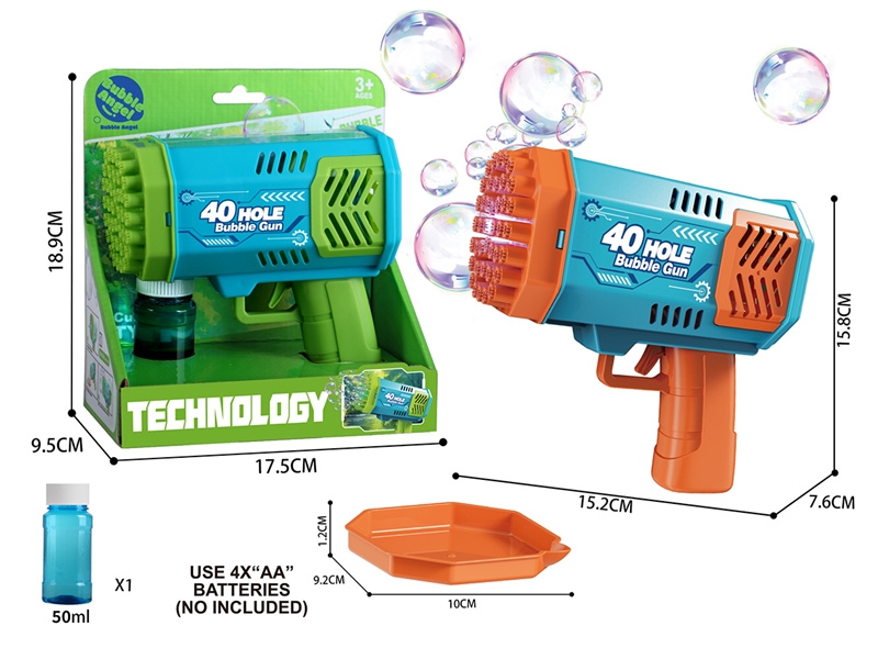 BUBBLE GUN W/LIGHT,50ml - HP1252657