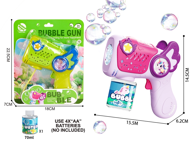 BUBBLE GUN W/LIGHT,70ml - HP1252659