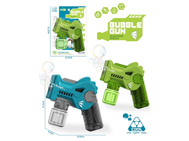 电动灯光机甲海马泡泡枪（卡通泡泡枪电动泡泡枪全自动泡泡枪） - HP1252711