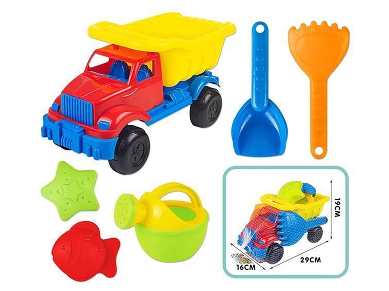 （GCC）沙滩东风车6pcs沙滩车套装户外沙滩玩具车玩沙铲沙滩工具 - HP1252798