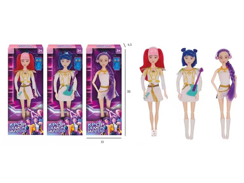 11.5寸实身11关节K-POP猎魔女团露米米拉佐伊娃娃 - HP1252931