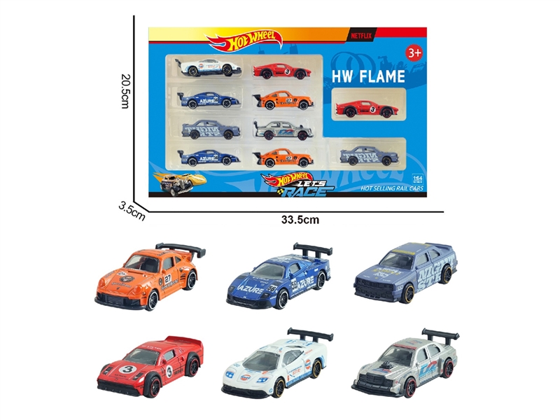 6款1:64风火轮合金肌肉车，赛车10只装 - HP1253100