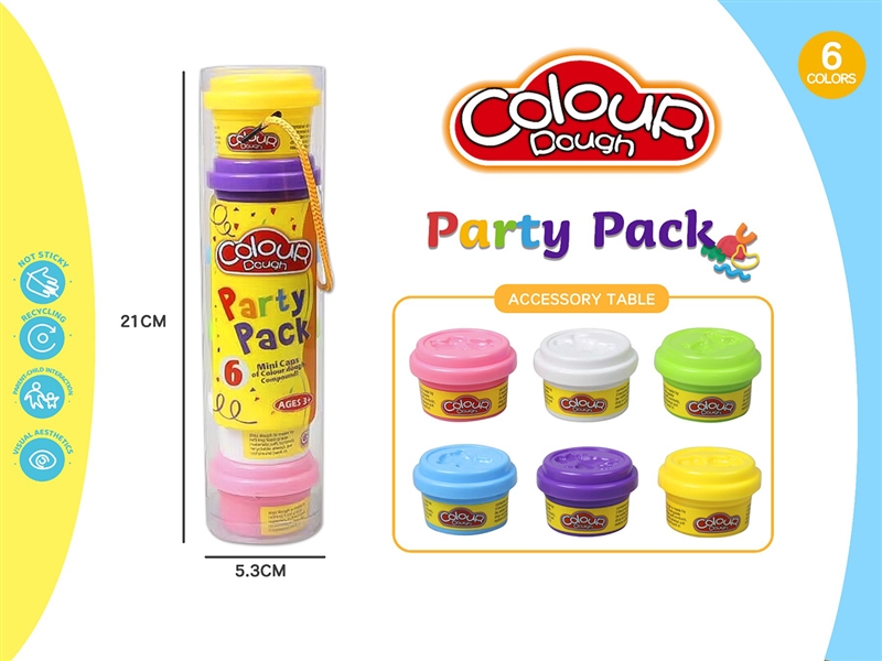 (GCC)6瓶装开窗盒彩泥 - HP1253175