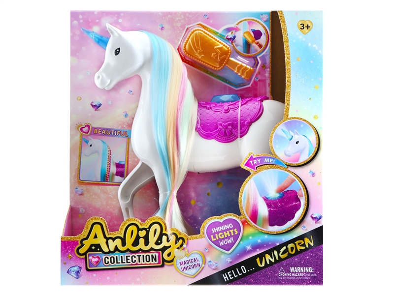 安丽莉灯光独角兽马 包电 3粒AG13 - HP1253244