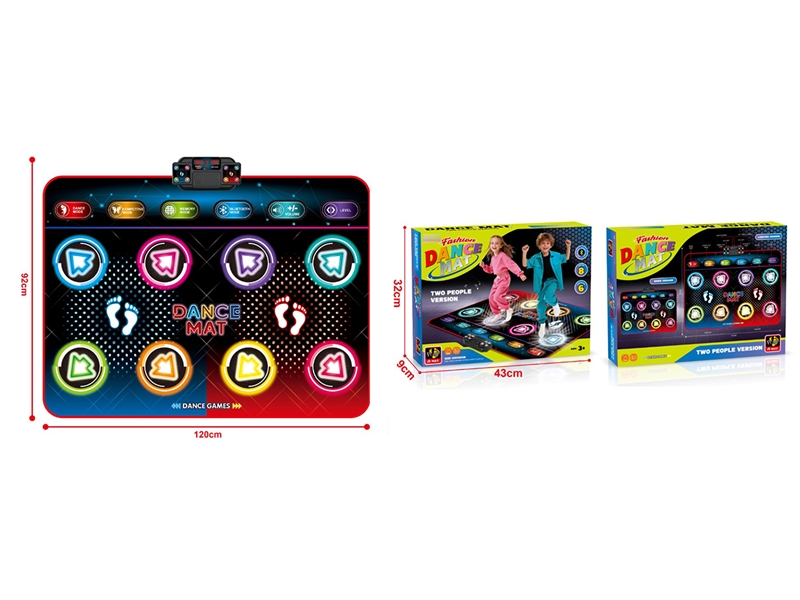 儿童蓝牙灯光音乐（单/双人）跳舞毯
（单灯光指引款） - HP1253452