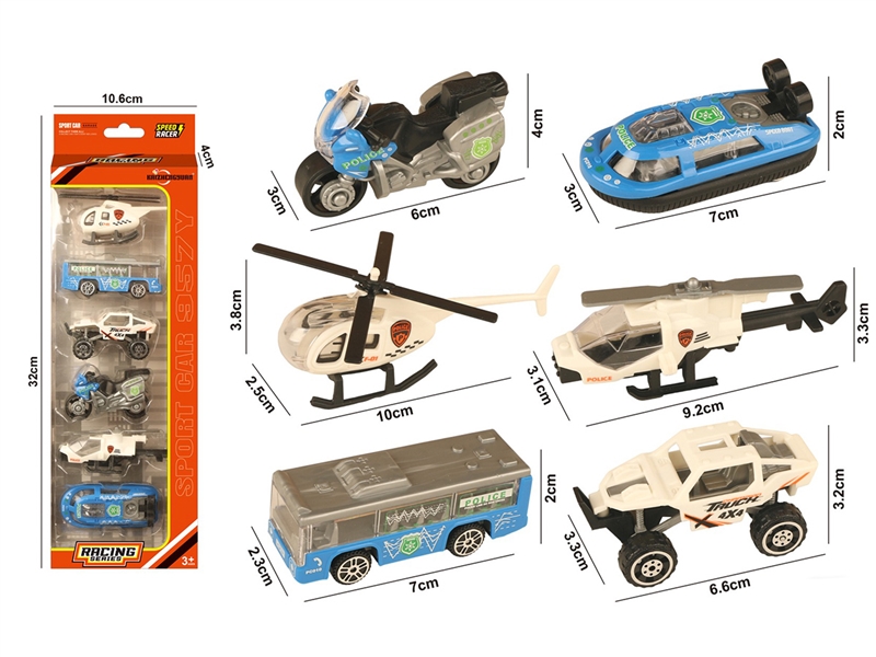 1:64滑行塑料警察车 - HP1253471