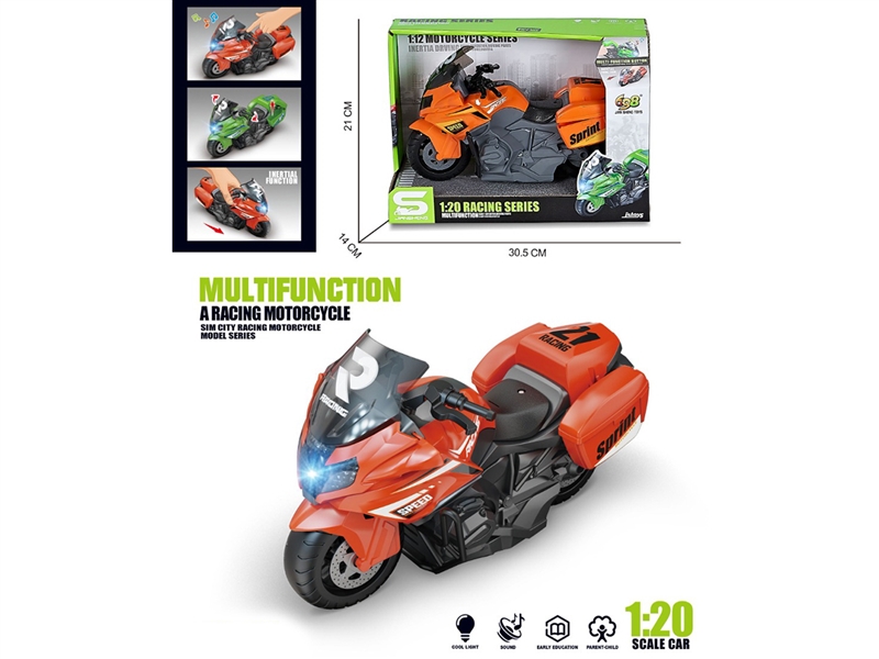1:14 FRICTION  MOTORCYCLE W/LIGHT & MUSIC - HP1253485
