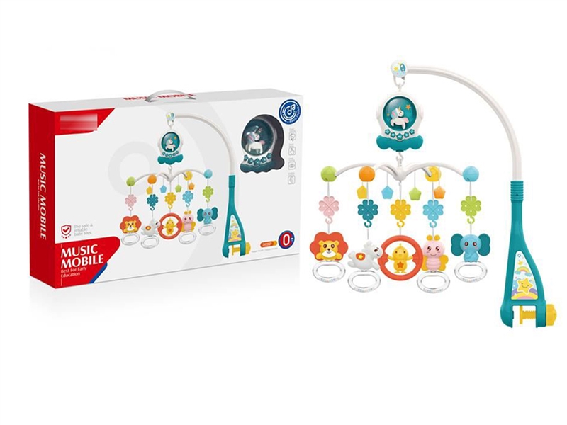 (GCC)独角兽床铃（蓝色）儿童益智启蒙早教玩具宝宝安抚玩具创意玩具 - HP1253641