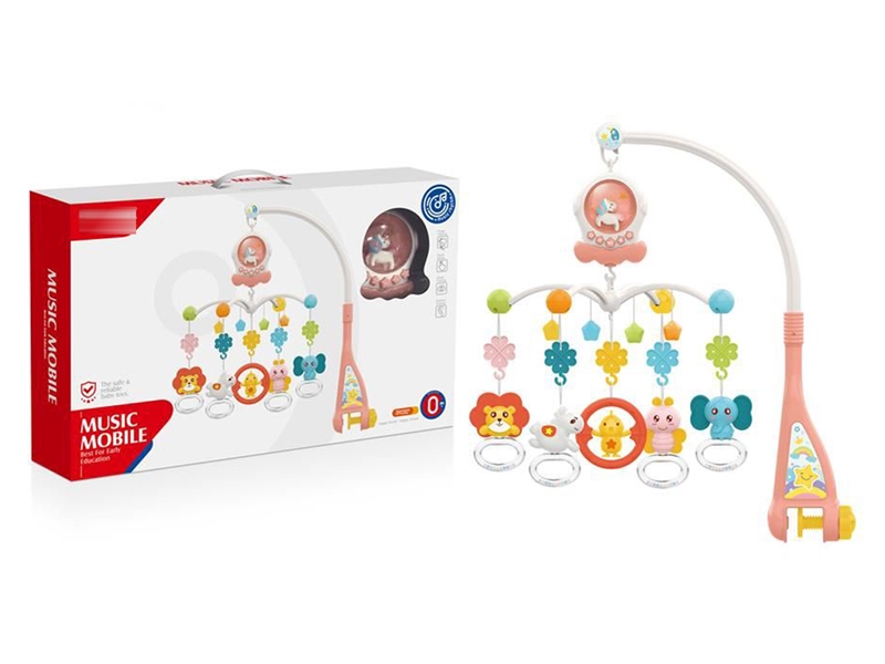 (GCC)独角兽床铃（粉色）儿童益智启蒙早教玩具母婴玩具宝宝安抚玩具创意玩具 - HP1253642