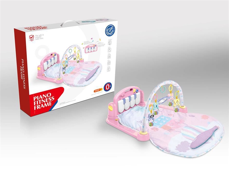 (GCC)脚踏钢琴健身架（灯光音乐）（粉）儿童益智启蒙早教玩具母婴玩具宝宝安抚玩具创意玩具多功能脚踏琴 - HP1253647