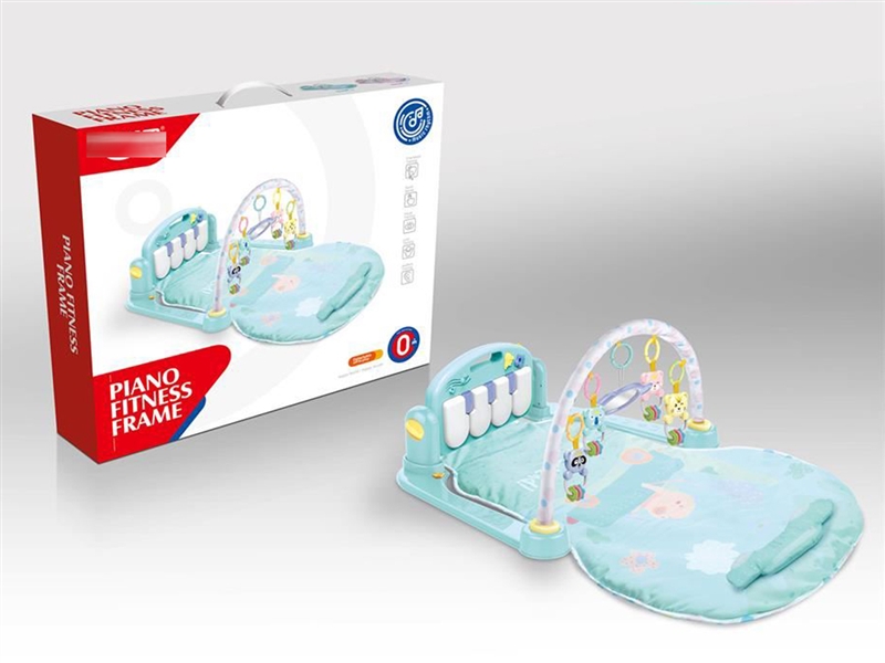 (GCC)脚踏钢琴健身架（灯光音乐）（兰）儿童益智启蒙早教玩具母婴玩具宝宝安抚玩具创意玩具多功能脚踏琴 - HP1253648