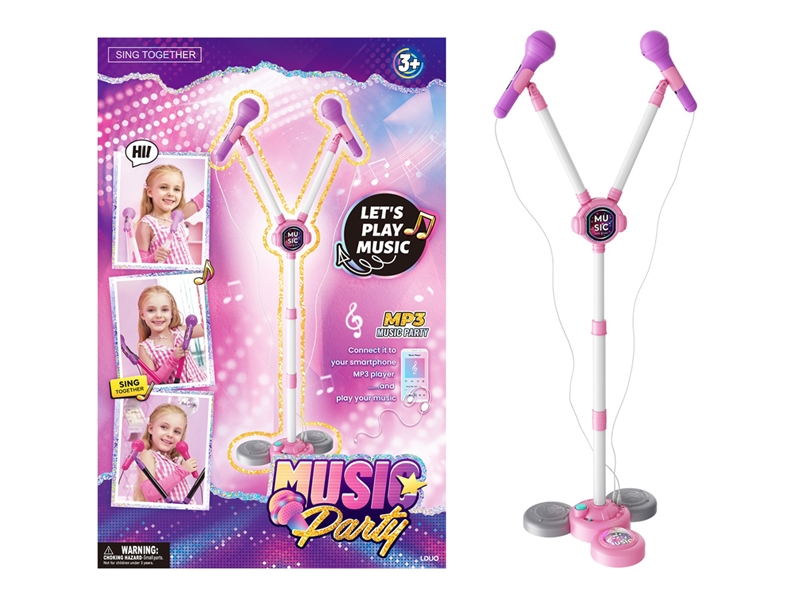 MICROPHONE W/LIGHT & MUSIC,PINK - HP1253740