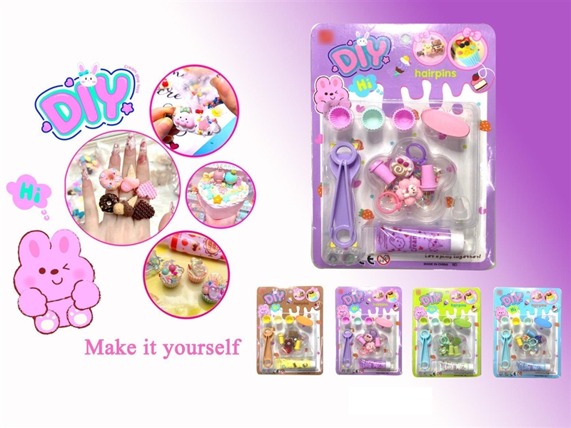 DIY HAIRPINS SET,4ASST - HP1254020