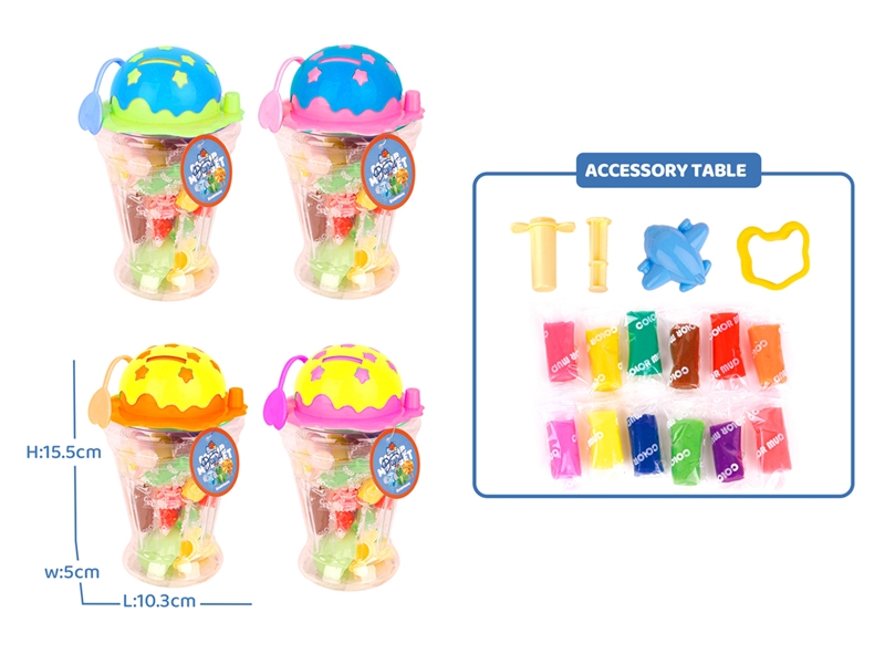 PLAY DOUGH SET,4COLOURS - HP1254056