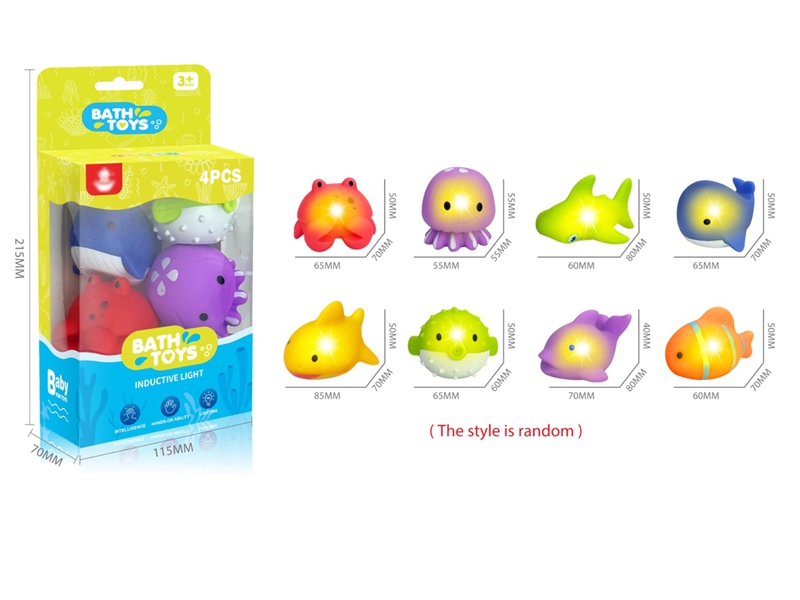 VINYL ANIMAL W/LIGHT,4PCS - HP1254368