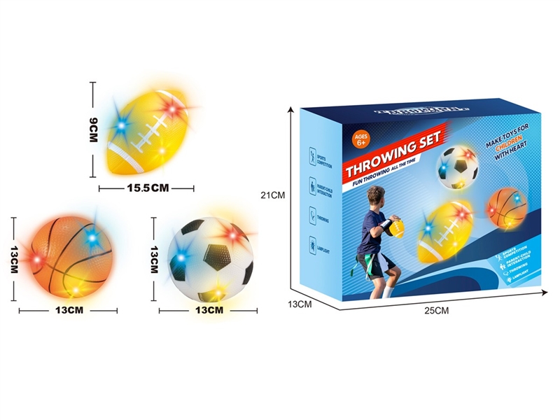THROWING SET W/LIGHT,3PCS - HP1254831