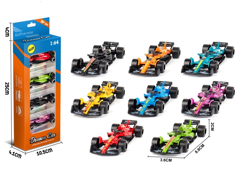 1:64 FREE WAY DIE-CAST RACECAR 4PCS - HP1254853