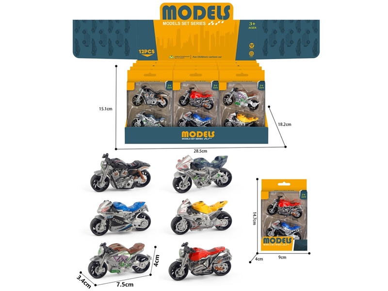 1:32 FREE WAY DIE-CAST MOTORCYCLE,12PCS/DISPLAY BOX - HP1255051