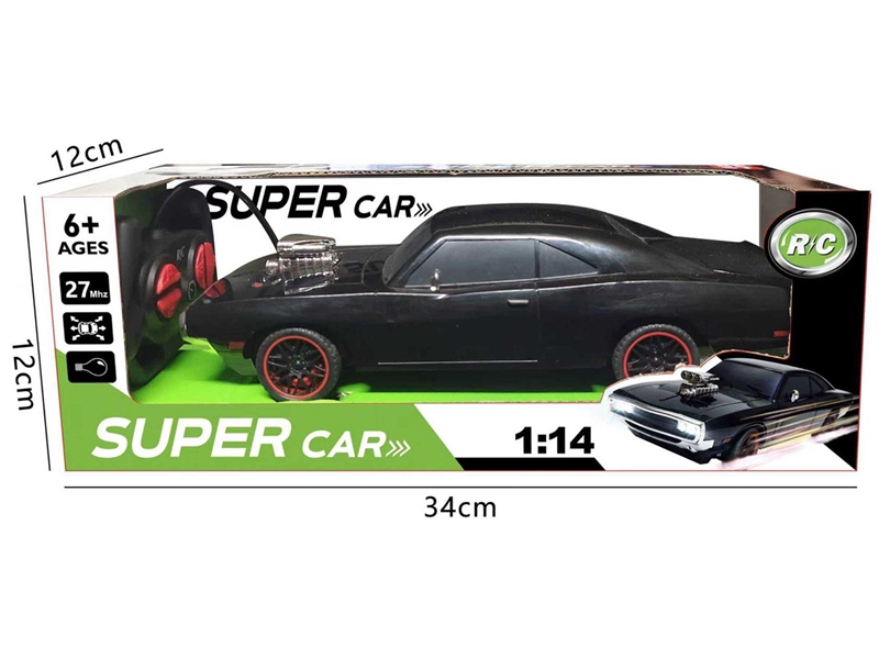 1:14 4-CHANNE R/C CAR W/LIGHT（NOT INCLUDED BATTERY）,2COLOURS - HP1255502