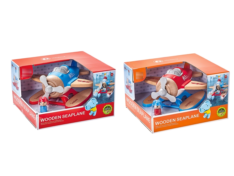 FREE WAY WOODEN PLANE W/LIGHT & MUSIC(INCLUDE BATTERY) - HP1255525