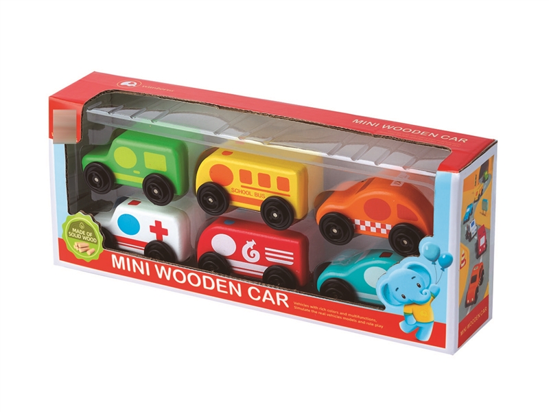 FREE WAY WOODEN CAR 6PCS - HP1255527