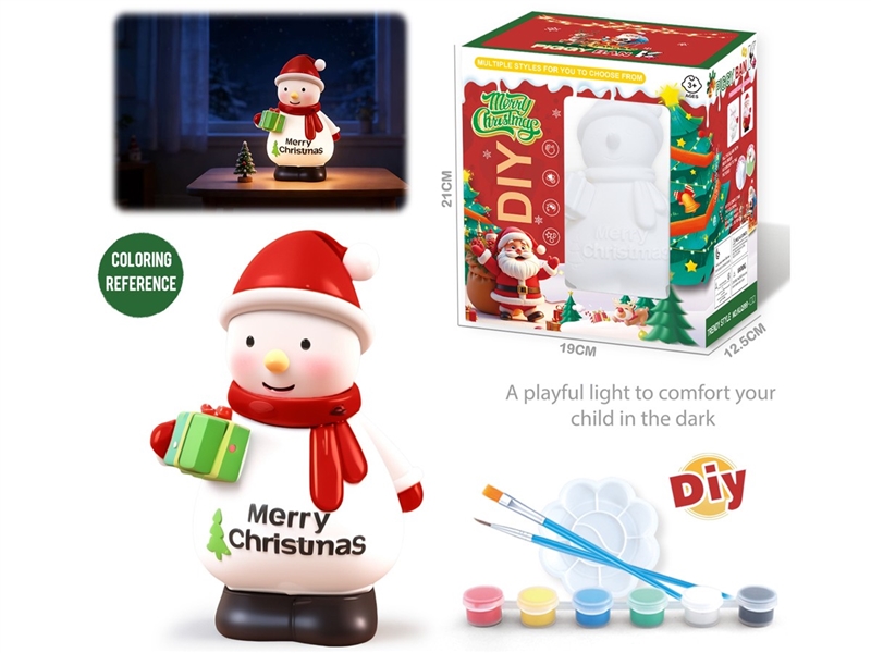 DIY PAINTED PIGGY BANK W/NIGHT LIGHT - HP1255555
